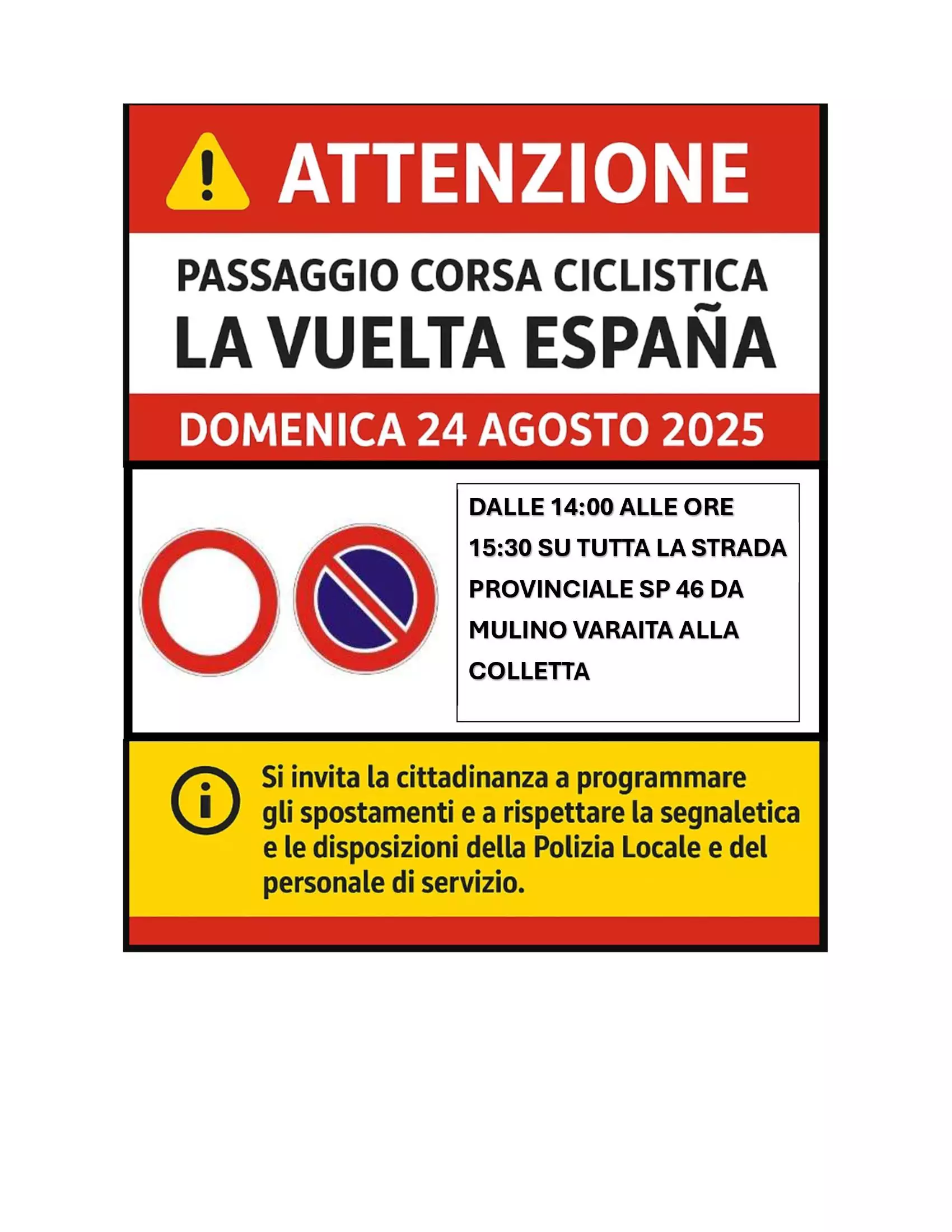 passaggio vuelta
